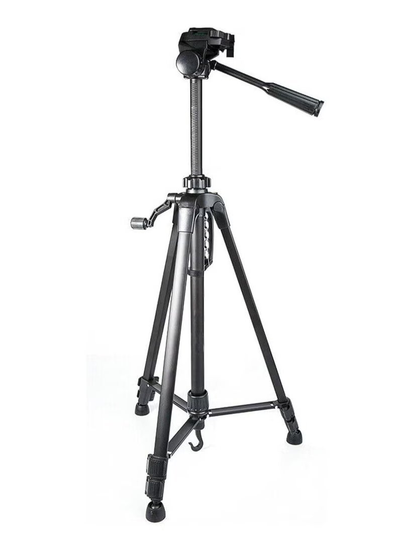 Gravity Aluminum Portable Tripod for DSLR Camera & Camcorder WF-3520 ‚Äì Lightweight, Sturdy, Adjustable, and Compact Tripod for Photography, Video Recording, and Vlogging ‚Äì Black - Image 1
