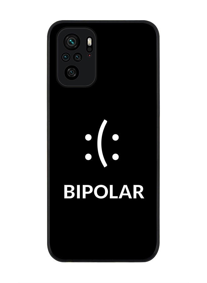 Stylizedd Rugged Black edge case for Redmi Note 10S/Redmi Note 10 4G Slim fit Soft Case Flexible Rubber Edges Anti Drop TPU Gel Thin Cover - Bipolar - Image 1