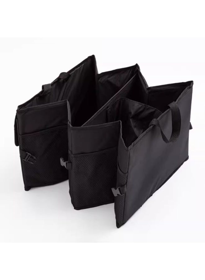 Trunk Organizer Car Basket Storage Tote Organizer  Multi Compartment Foldable Snack Bins for Car SUV Sedan - Image 3