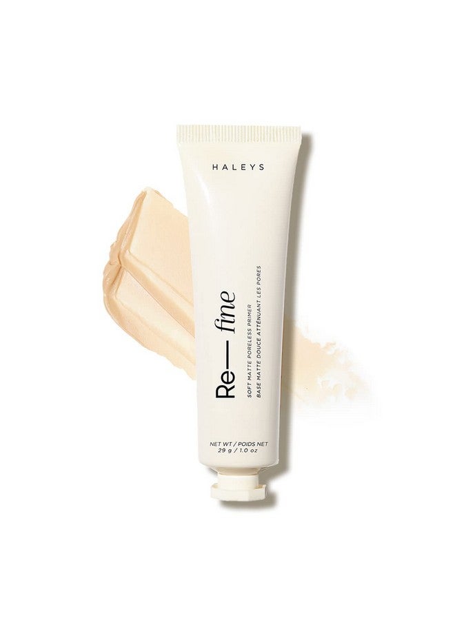 HALEYS Re-fine Soft Matte Poreless Primer (1 oz), Lightweight, Extends Makeup Longwear, Grips, Smooths, Blurs, Fills in Pores and fine lines, for All Skin Types + Tones, Cruelty + Fragrance-Free - Image 1