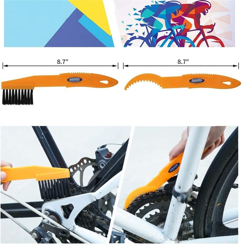 focopot Bike Cleaning Kit (9pcs), Including Chain Cleaner for Cycling,Bicycle Clean Brush Tools for Mountain/MT/Road/BMX Bike - Image 5