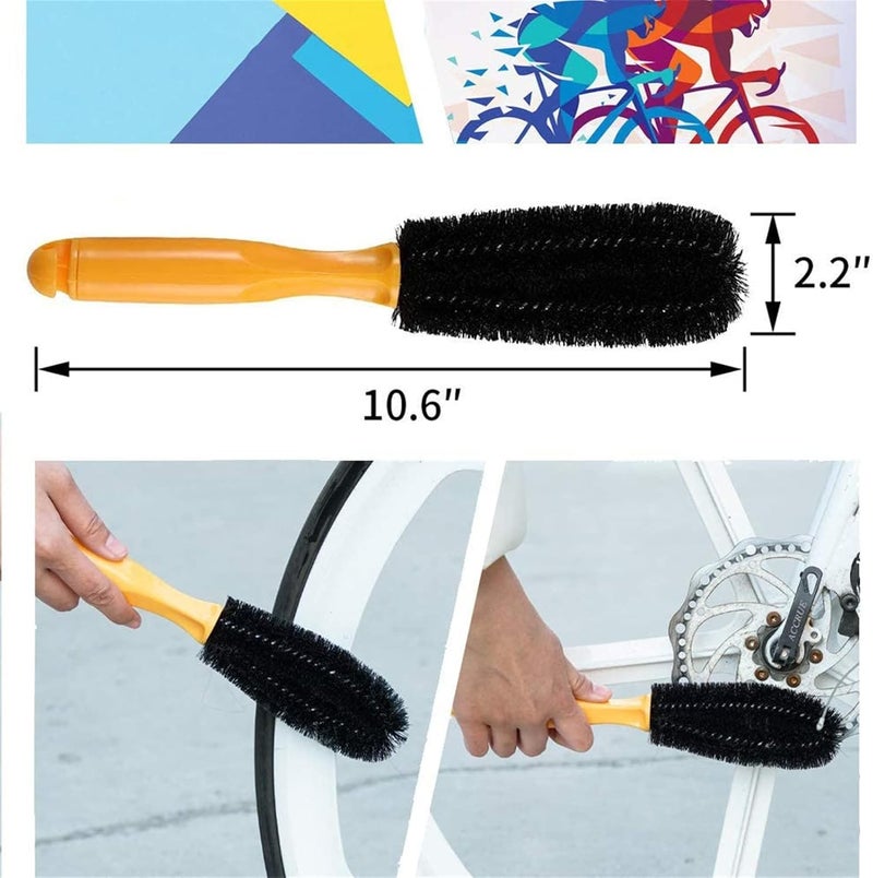 focopot Bike Cleaning Kit (9pcs), Including Chain Cleaner for Cycling,Bicycle Clean Brush Tools for Mountain/MT/Road/BMX Bike - Image 4