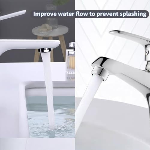 TSBSHum Bathroom Sink Aerator,2.2 GPM Faucet Aerator, Made of Solid Brass and Stainless Steel,15/16 Inch Male Thread Faucet Replacement with Gasket,For Kitchen and Bathroom,6PCS(Silvery) - Image 5