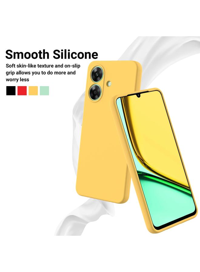 erorex Case For Realme Note 60 Pure Color Liquid Silicone Shockproof Phone Case - Image 3