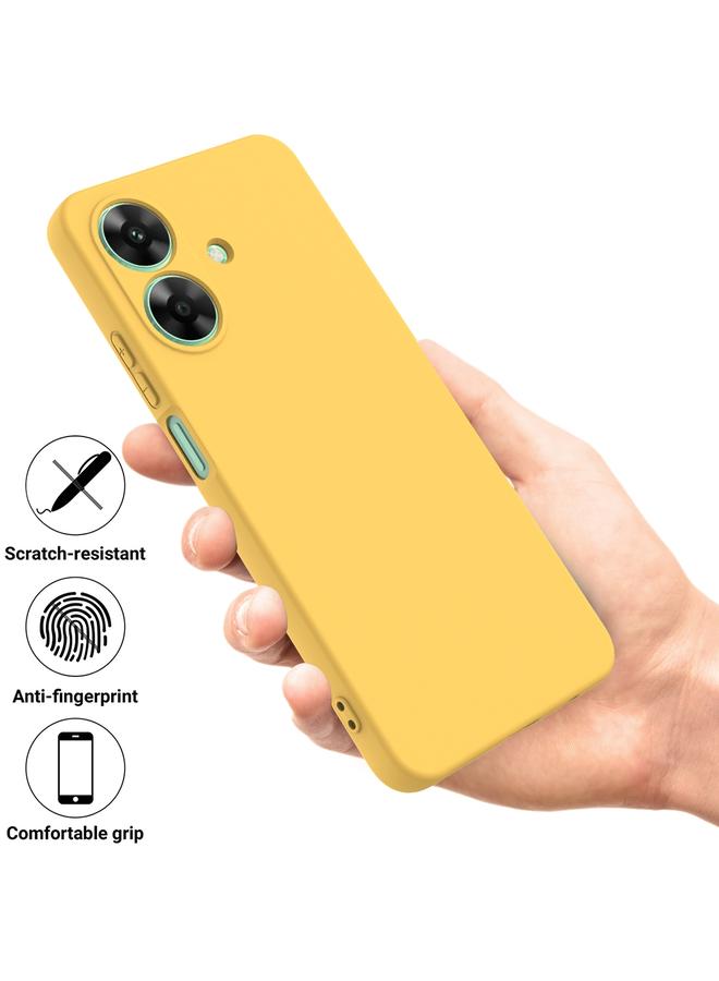 erorex Case For Realme Note 60 Pure Color Liquid Silicone Shockproof Phone Case - Image 2