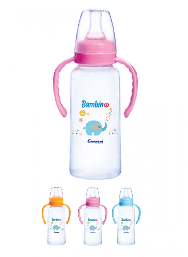 Classic Feeding Bottle With Hand Granzia 300 ml - Rose