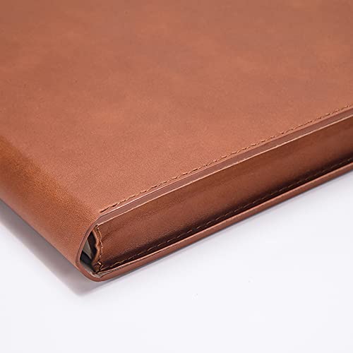 Enyuwlcm PU Leather A4 File Folder Document Holder Filing Envelope Project File Portfolio with String Tie Closure 3/4 Inch Expansion Brown - Image 4