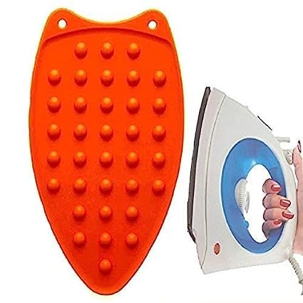 Amfs Store Haet Resistance Silicone Iron Mat HeatResistant Rest Pad Flexible Waterproof Insulation Mat Ironing Board 26 15 cm Multi Color Pack of 2 IM 2 2 - Image 1