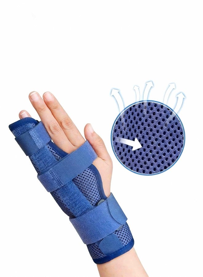 RousuCare Finger Splint Brace with Wrist Support Adjustable Two-Finger Immobilizer for Pinky Middle Ring Finger Metacarpals & Knuckles (Small) - Image 4