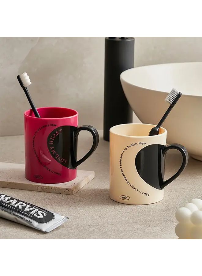 Creative Couple Toothbrush Cup 2pcs Portable Travel Set Mixed Color - Image 3