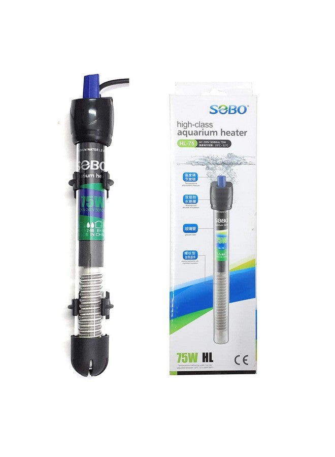 JAINSONS PET PRODUCTS سخان حوض السمك الزجاجي سوبو من جينسونز للمنتجات الحيوانية سخان حوض السمك قابل للغمر بالكامل / درجة حرارة قابلة للتعديل (20°-32°C) سخان حوض السمك 75 واط - Image 3