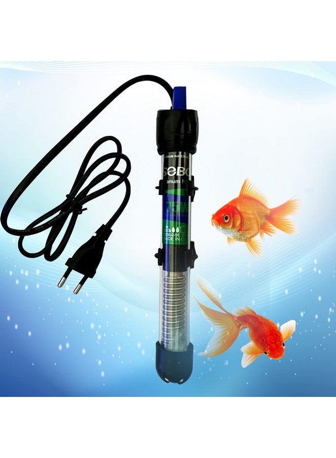 JAINSONS PET PRODUCTS سخان حوض السمك الزجاجي سوبو من جينسونز للمنتجات الحيوانية سخان حوض السمك قابل للغمر بالكامل / درجة حرارة قابلة للتعديل (20°-32°C) سخان حوض السمك 75 واط - Image 1