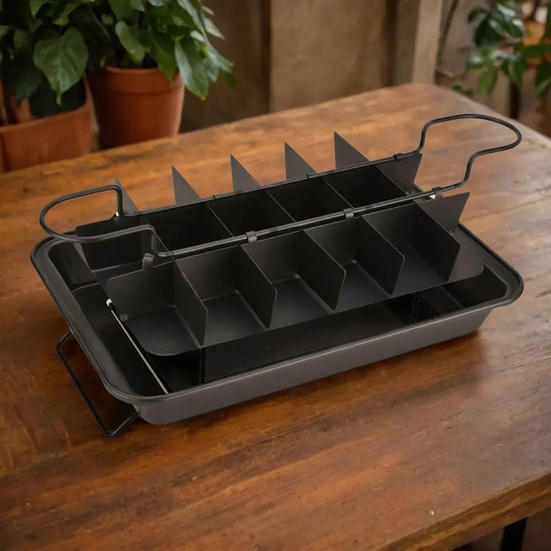 CAKE DECOR Brownie Tray NonStick Carbon Steel Bakeware EasyRelease and Durable Design for Perfect Brownies Bars and Mini Desserts Brownie Pan - Image 3