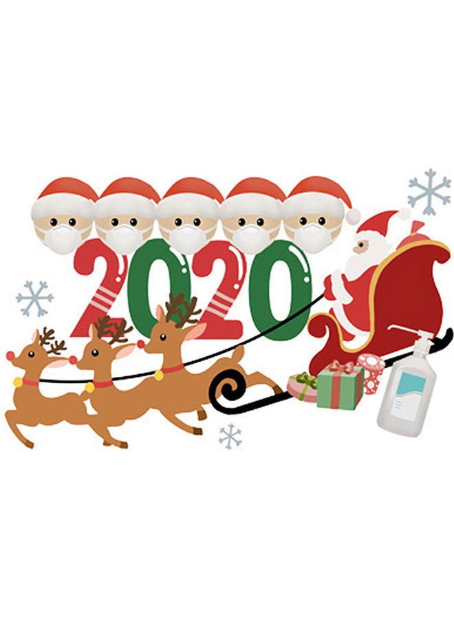 NIBEMINENT Santa Claus Themed Wall Sticker Multicolour 20x30cm - Image 1