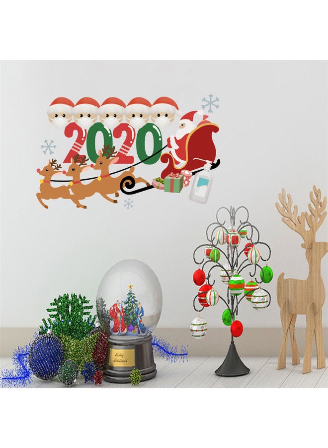 NIBEMINENT Santa Claus Themed Wall Sticker Multicolour 20x30cm - Image 2
