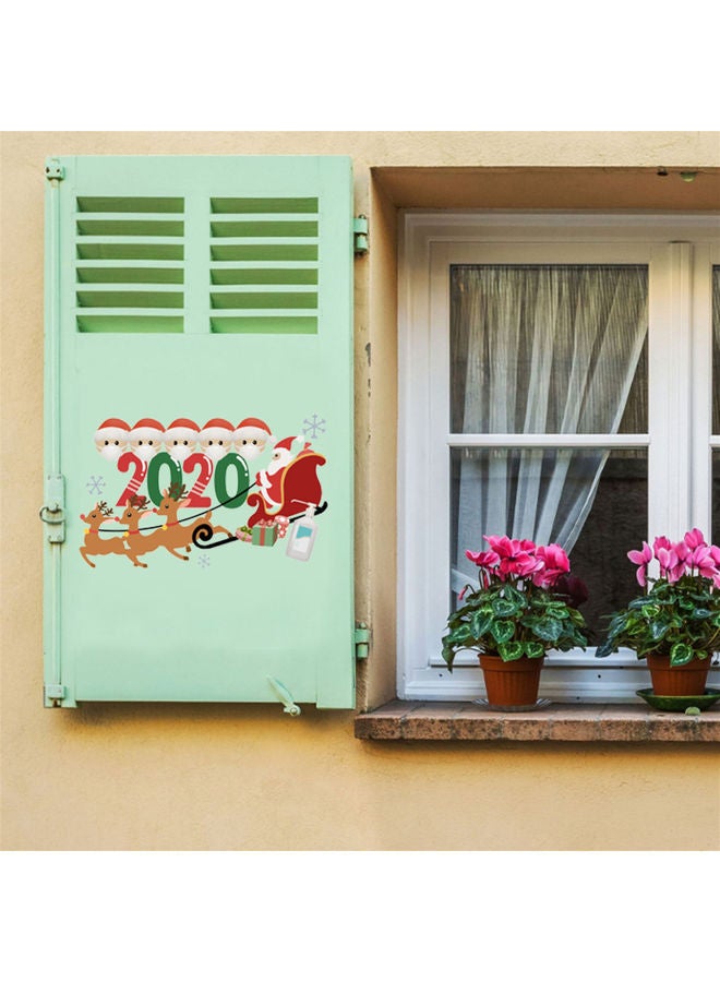 NIBEMINENT Santa Claus Themed Wall Sticker Multicolour 20x30cm - Image 3