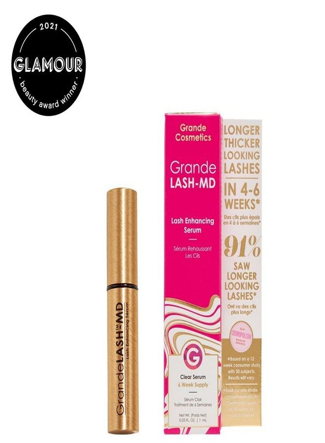 Grande Cosmetics Grande Cosmetics GrandeLASH-MD Lash Enhancing Serum, 1 ml - 6-week starter supply  - Image 3