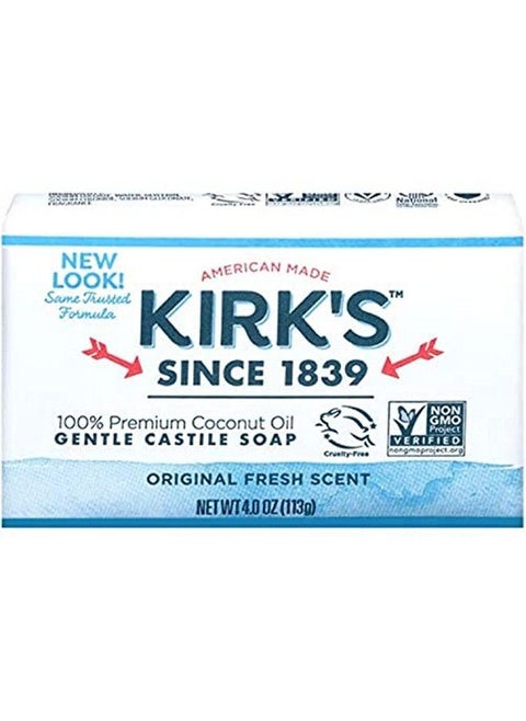 Kirk Castile: Coco Castile Bar Soap Original 4 Oz (2 Pack)
