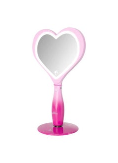 Impressions Vanity Barbie Led Handheld Makeup Mirror With Standing Base, Portable Travel Hand Held Mirror With Heart Shaped Lighting, Adjustable Brightness, Magnetic Ball Stand - pzsku/ZF8471B33A56348A3800AZ/45/_/1730894863/939511e8-9911-4825-b4fb-ab4f3cf34bc1