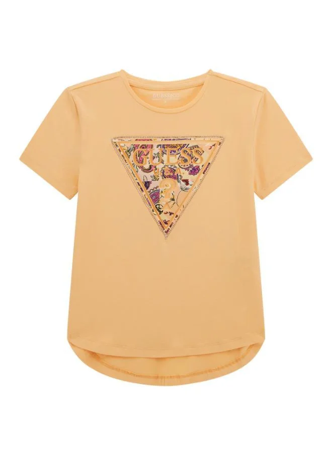 جس Kids Slogan Crew Neck T-Shirt