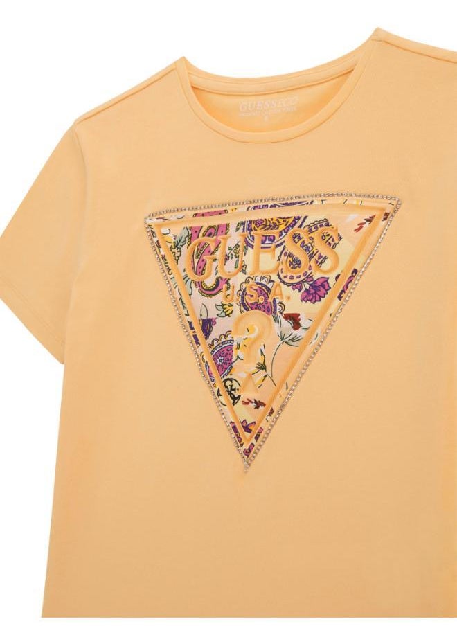 GUESS Kids Slogan Crew Neck T-Shirt  - Image 3