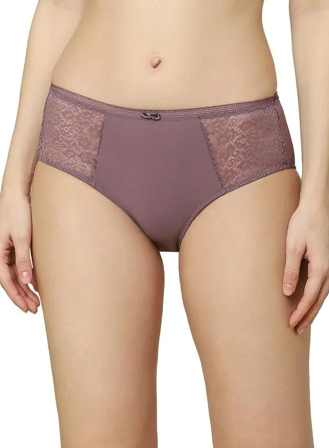 ترايامف Triumph Women's Polyamide Classic Solid Hipster Panties (Pack of 1) (756I292 C8_Purple_S)