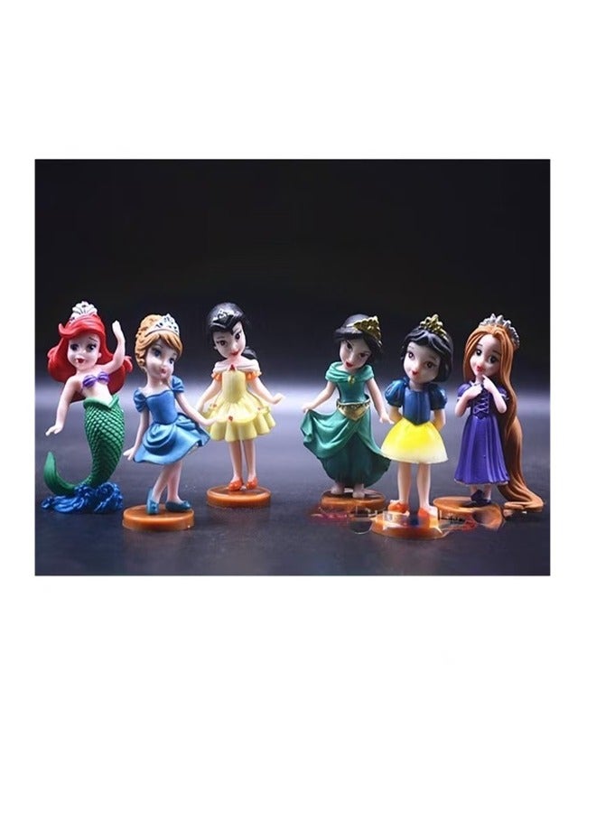 6-Piece Disney Princess Statue Set 