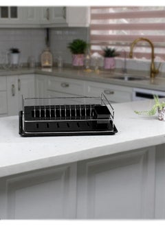 MAİN SHOP Lifetime Stainless Metal Tray Plate Rack Dish Drying Basket Dish Rack Countertop Drying  - Image 2