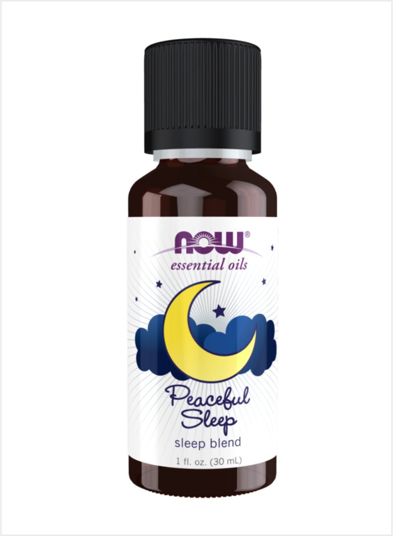 NOW Essential Oils Peaceful Sleep Blend - Relaxing & Calming, 30ml