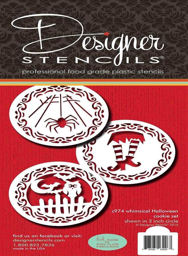 Designer Stencils Whimsical Halloween Cookie Stencil C974 by Designer Stencils - Image 1