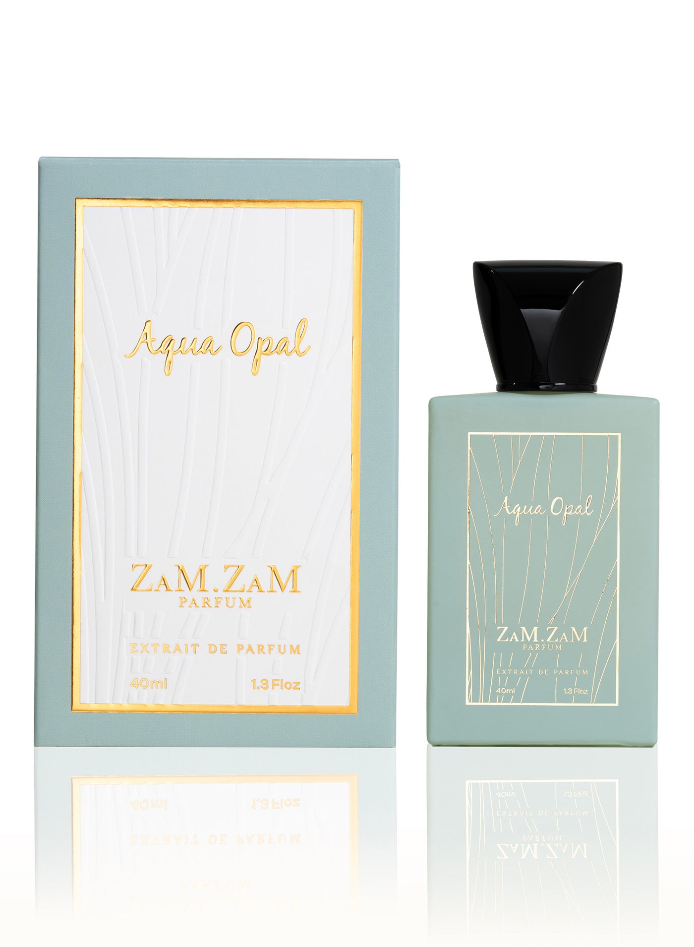 Zamzam Aqua Opal 40ml Eau de Parfum | Long-Lasting Unisex Fragrance | Fresh Citrus, Warm Spice & Woody Notes | Premium Luxury Scent for Men and Women, Perfect for Daily Wear & Gifting
