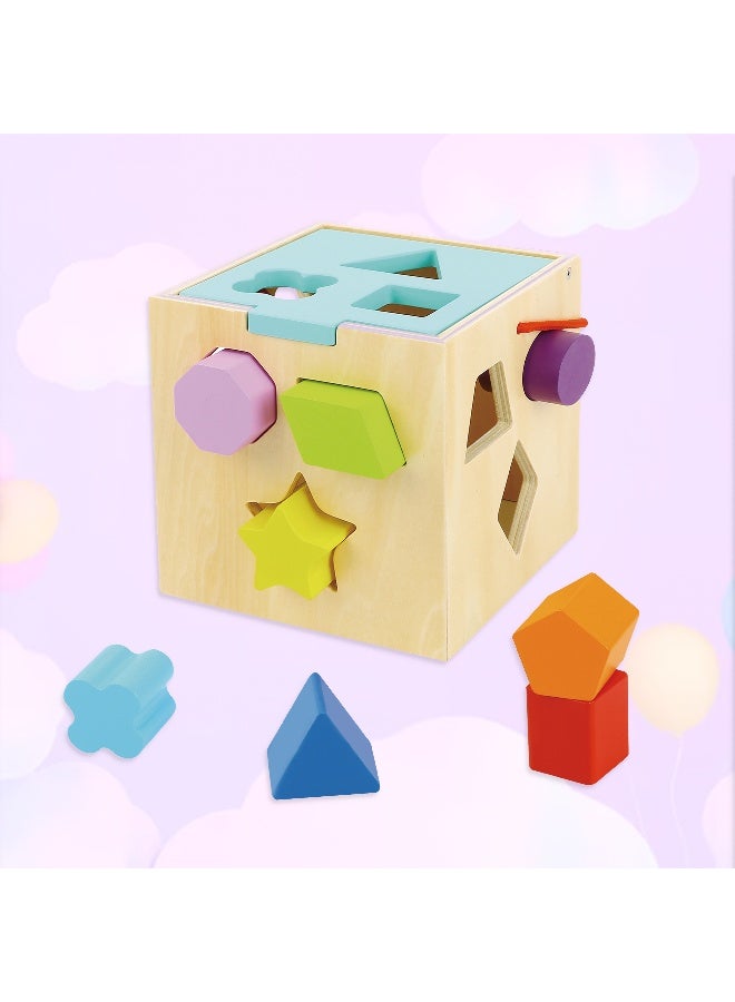 COGNIKIDS Shape Sorter Cube for Toddlers – Colorful Early Learning Toy with Geometric Blocks – Educational Sensory Toy for Babies & Kids Ages 12-36 Months - Image 4