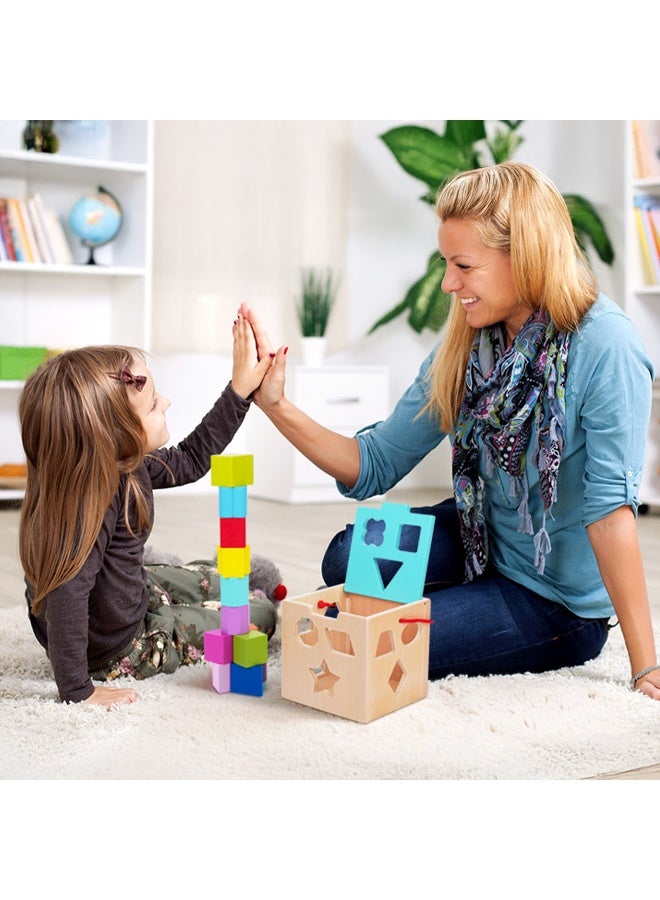 COGNIKIDS Shape Sorter Cube for Toddlers – Colorful Early Learning Toy with Geometric Blocks – Educational Sensory Toy for Babies & Kids Ages 12-36 Months - Image 2