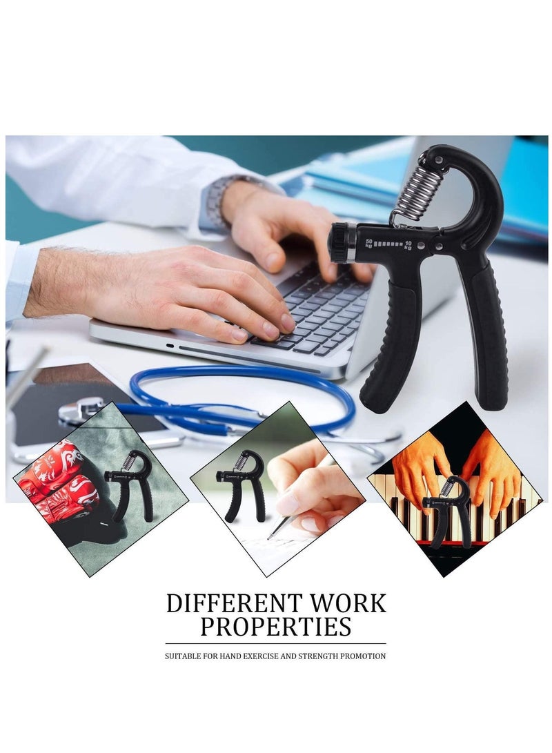 SYOSI Hand Grip Strengthener Adjustable Resistance (5-50KG) Exercise Gripper, Finger Forearm for Fitness, strength training, gymnastics - Image 4