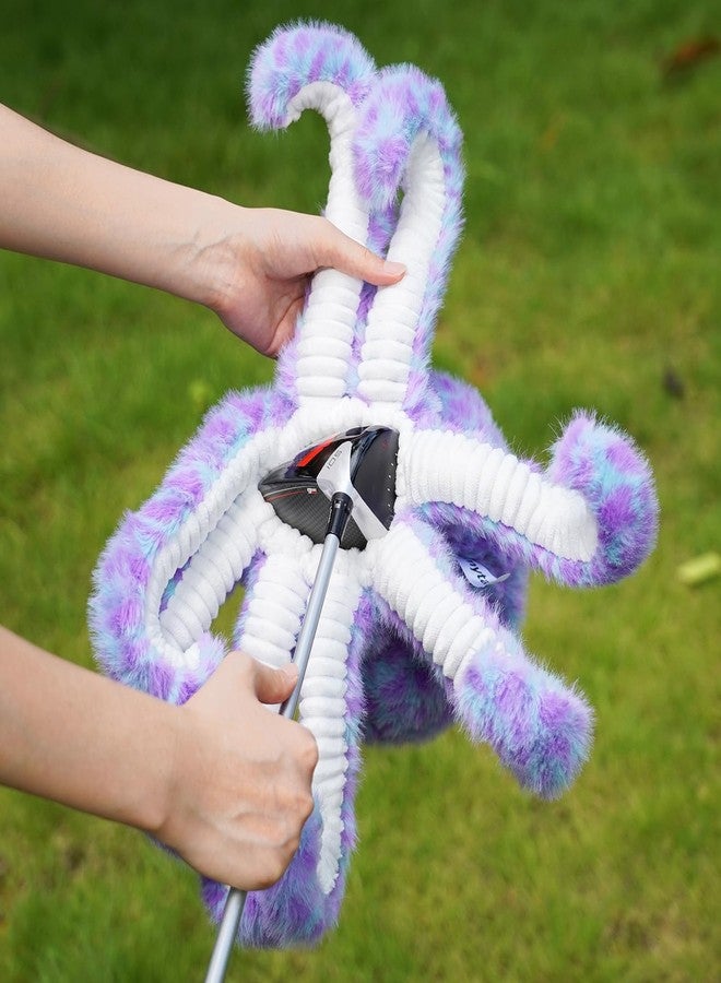 mytag Spots Octopus Driver Headcover Funny Golf Club Head Covers Animal Plush Golf Headcover Purple/Blue - Image 4
