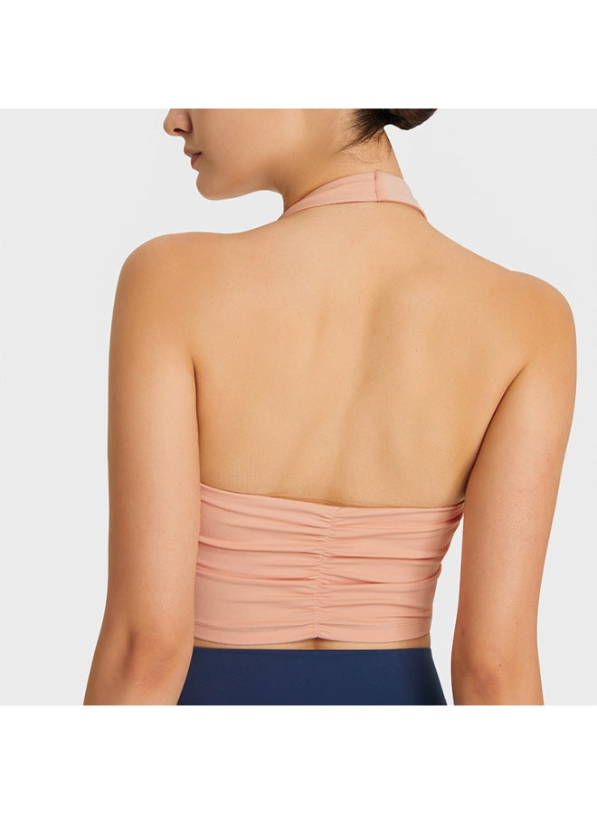 New Hot Girl Halter Neck Sports Vest Women's Tube Top Fitness Beautiful Back Underwear Yoga Top Summer Dt146 - Image 3