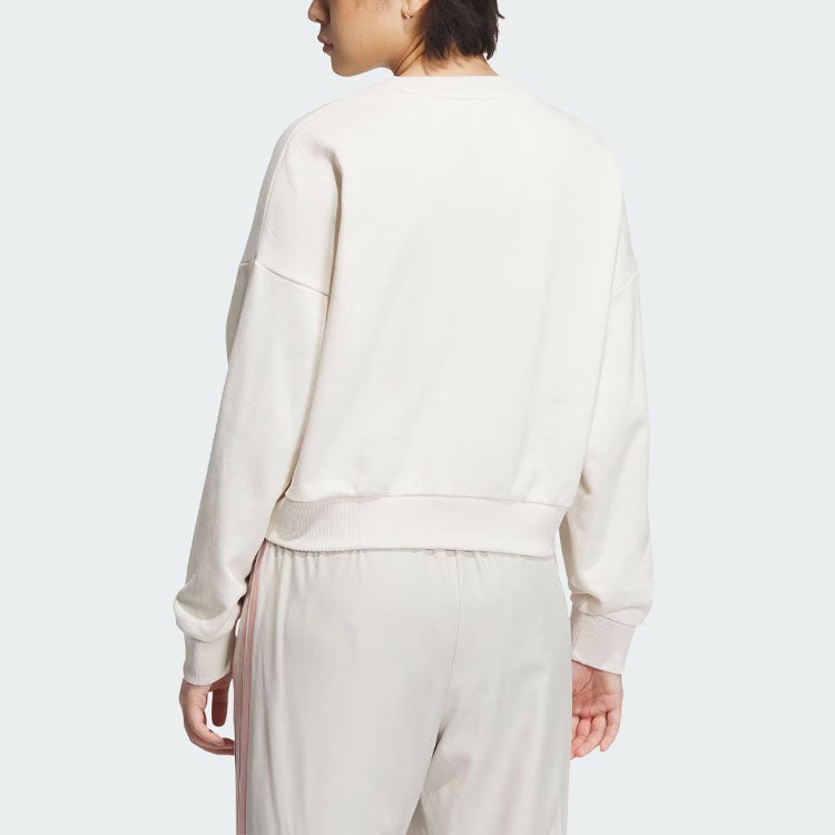 Adidas (WMNS) adidas originals Logo Sportswear Hoodie 'Beige' - Image 3