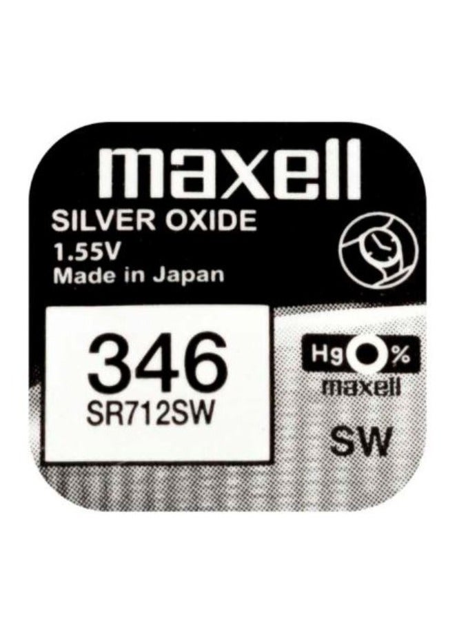 Maxell 1-Piece 346 / SR712SW Watch Battery 1.55V Silver Oxide