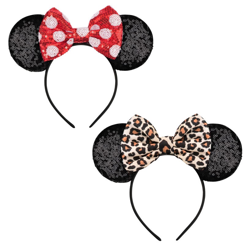 FANYITY Mouse Costume Ears2 Pcs Mouse Ears Headbands for Girls Women PartySize Free HEBDBW - Image 2