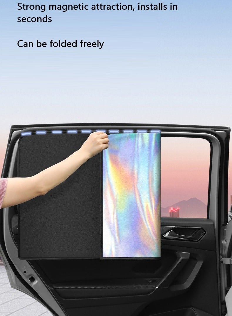 4 Pack Car Side Window Sun Shades Window Sunshades Privacy Curtains 100% Block Light Magnetic Car Curtain for Kids Taking a nap Changing Clothes Camping - Image 5