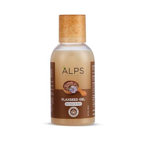 ALPS GOODNESS جل بذور الكتان من ألبس جودنس (عبوة 100 مل × 2) | للشعر والبشرة | للتحكم في التجعد | للتنعيم | غني بالرطوبة | للشعر الطويل الناعم - Image 1