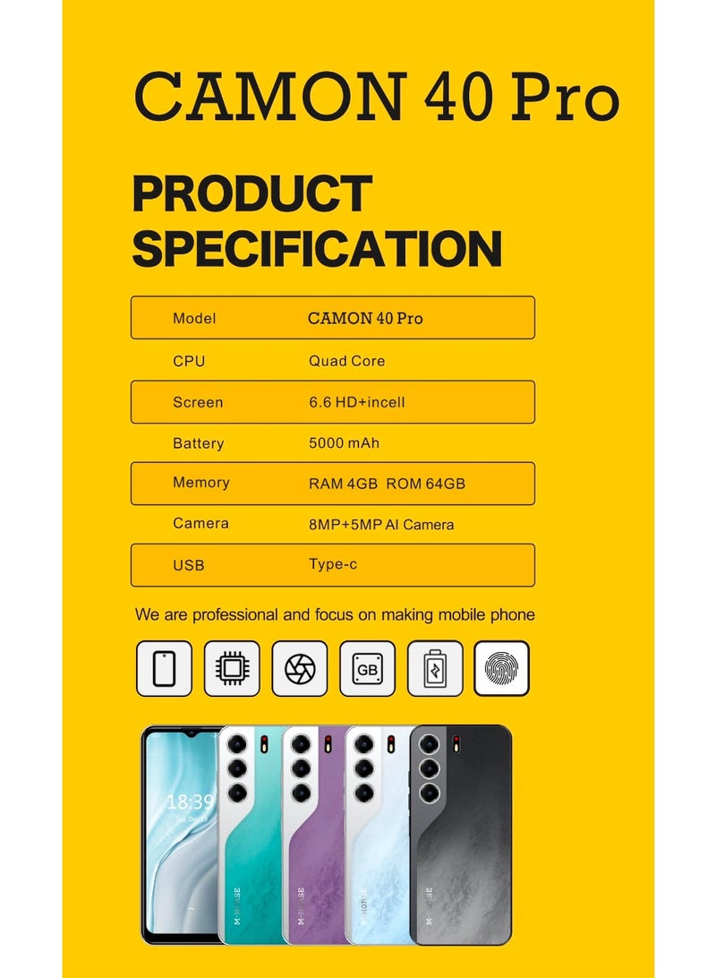 M-HORSE CAMON 40 PRO (4GB RAM+64GB) 6.6-inch - Image 4