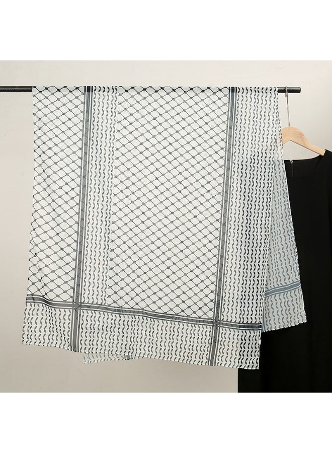 walklifes New Printed Chiffon Shawl - Image 5