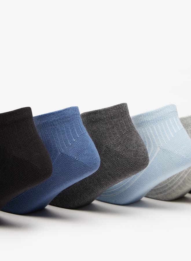JUNIORS Textured School Ankle Length Socks - Set Of 7 - Image 3