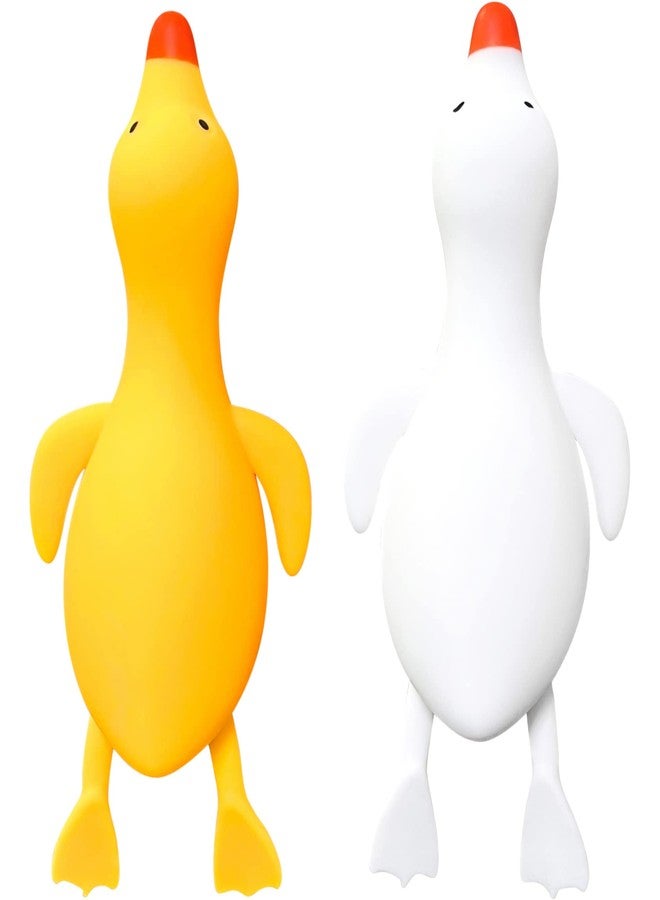 Kawaite Stretchy Stress Relief Balls (Set of 2) Duck Squeeze Ball Sensory Fidget Toys | Anxiety Relief Animal Dough Balls for Boys, Girls, Kids, Adults | Squishy Stress Balls Squish Toys - Image 1