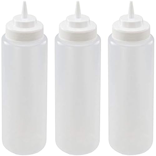 Great Credentials Squeeze Bottles Clear Set of 3 32 OZ