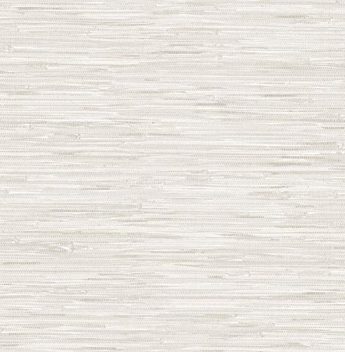 NuWallpaper Cream Vinyl Grassweave Peel & Stick Wallpaper, NUS2875 - Image 1