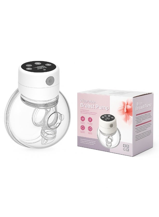 زابروس مضخة ثدي كهربائية قابلة للارتداء بدون استخدام اليدين، منخفضة الضوضاء، قابلة لإعادة الشحن مع 3 أوضاع × 10 مستويات، سيليكون غذائي خالي من BPA، محمولة ومريحة للأمهات المرضعات (فلنجات 24 مم و28 مم) - Image 1