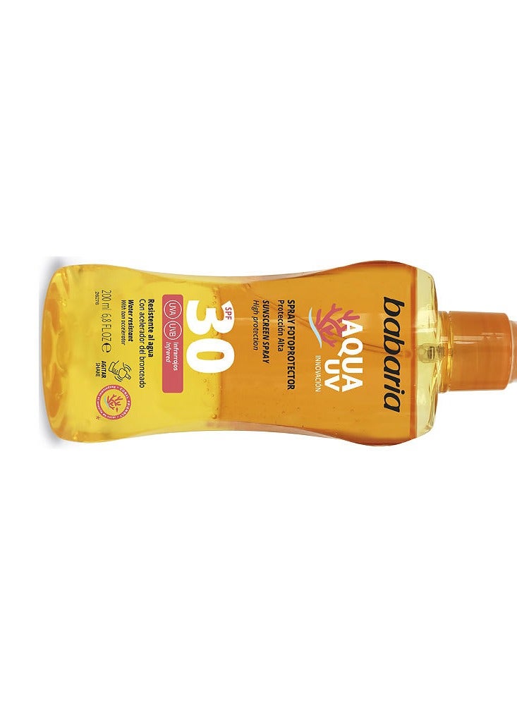 Babaria Sun Aqua UV SPF30 Bi-Phase 200ml - Image 3