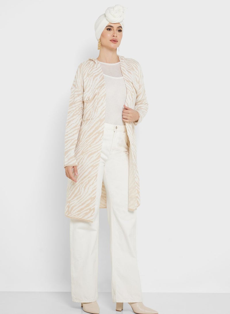 Khizana Printed Cardigan - Image 4